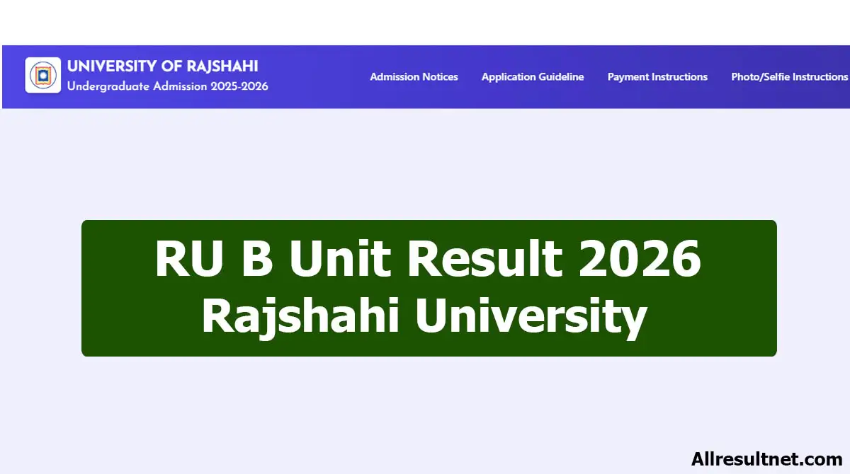 RU B Unit Result 2026: Merit List, Waiting List Online