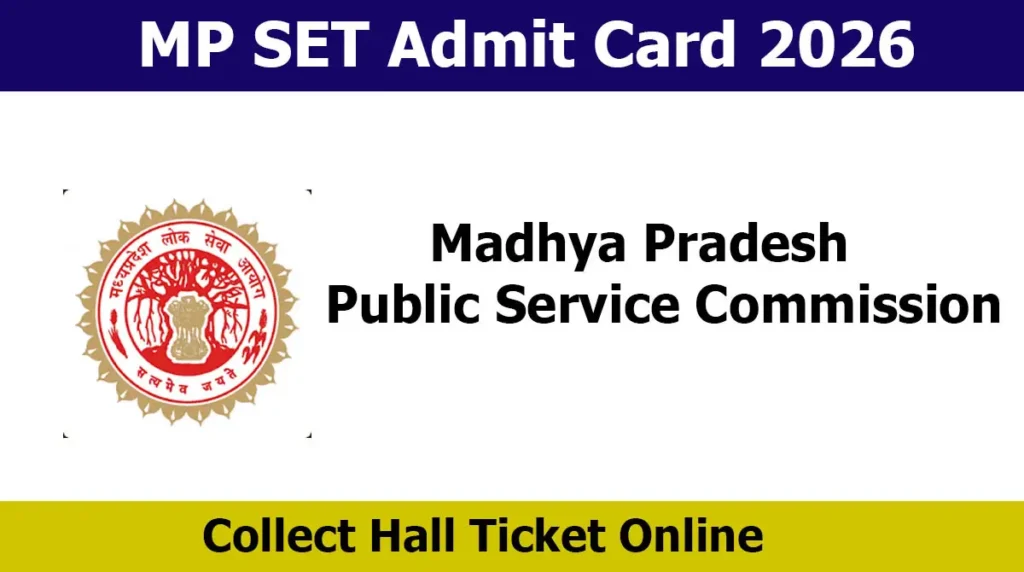 MP SET Admit Card 2026