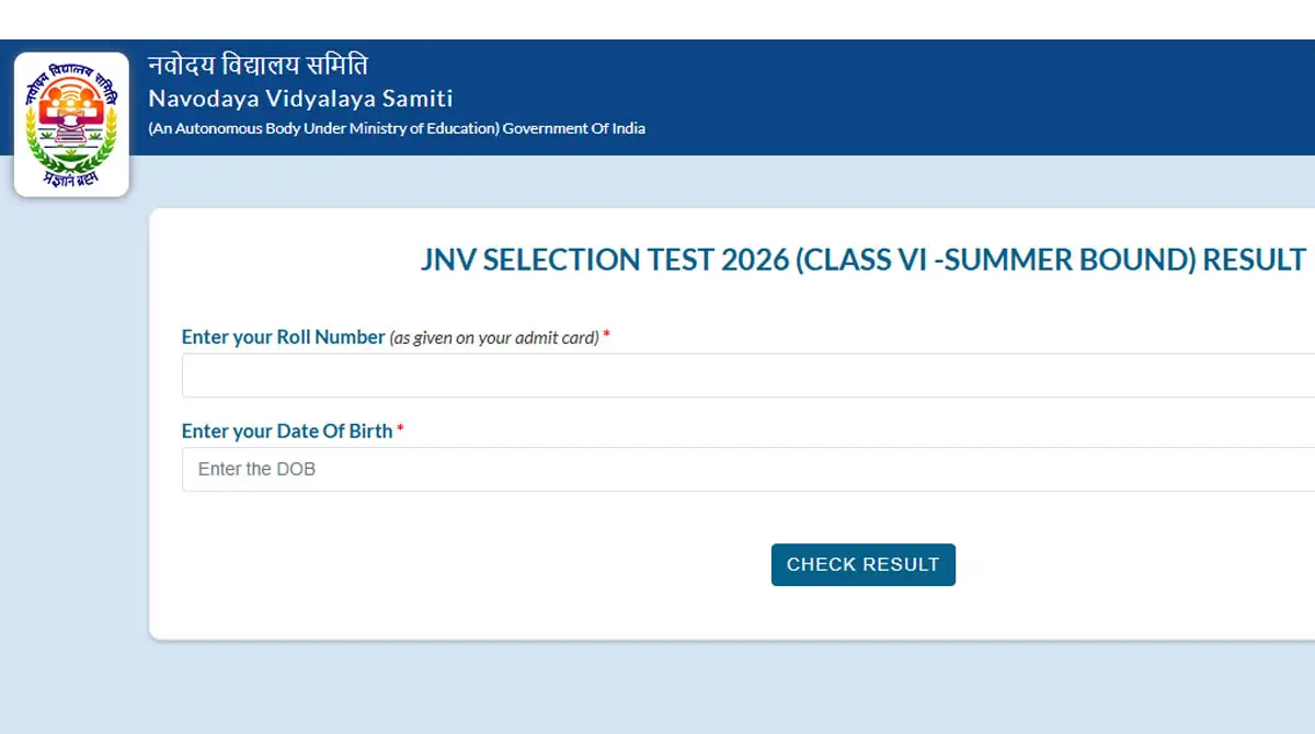 Navodaya Result 2026