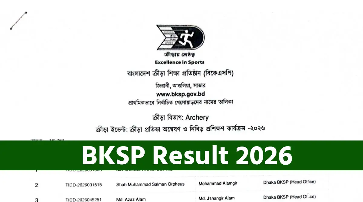 BKSP Result 2026