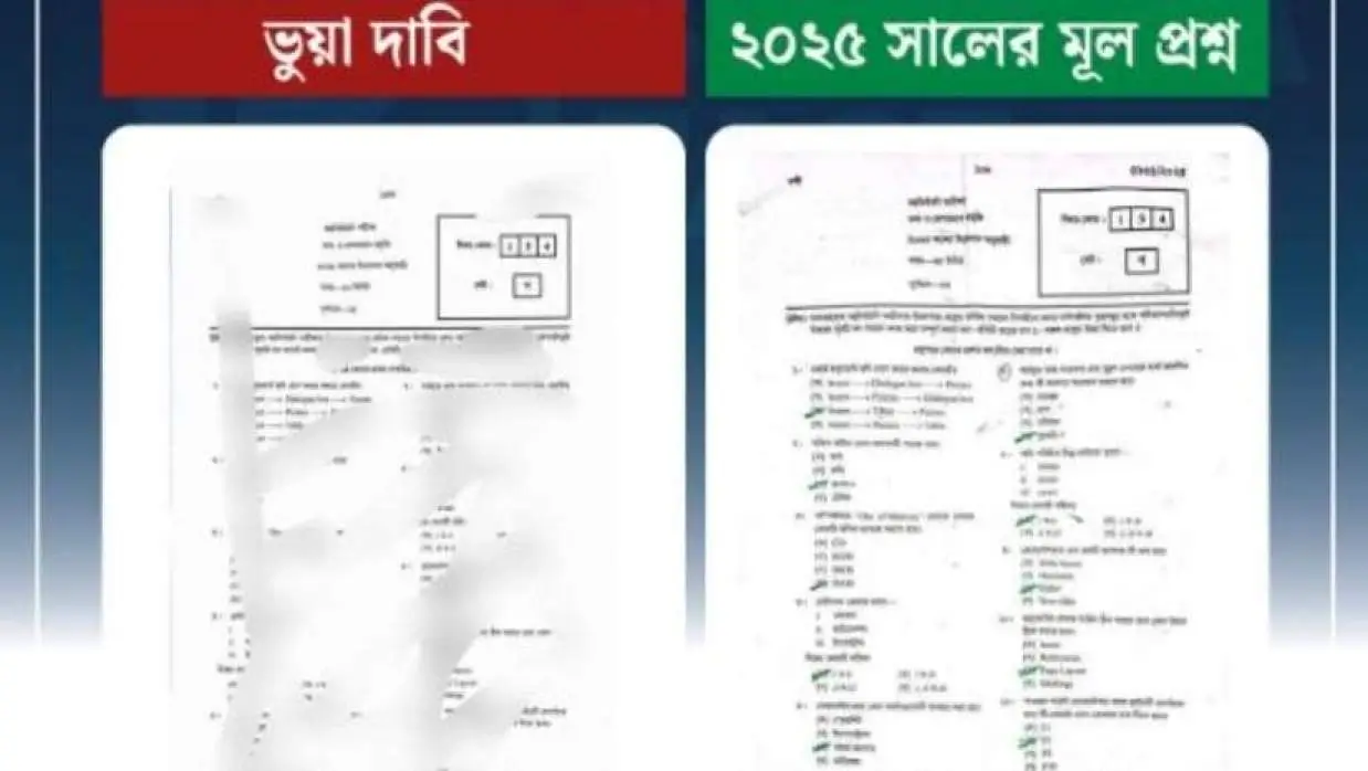 AI-Edited Image Falsely Claims SSC ICT Question