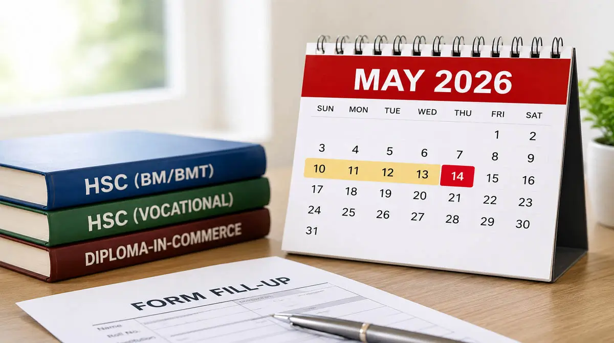 HSC BMT Form Fill-Up 2026 Deadline Extended