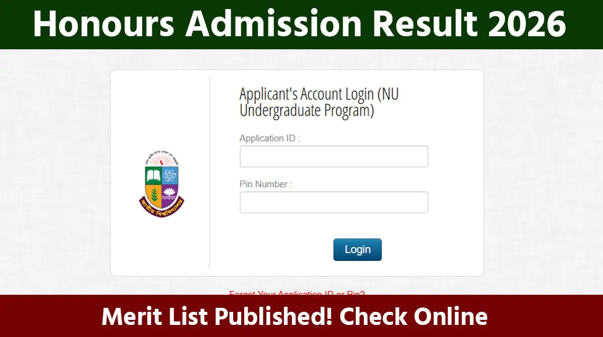 Honours Admission Result 2026