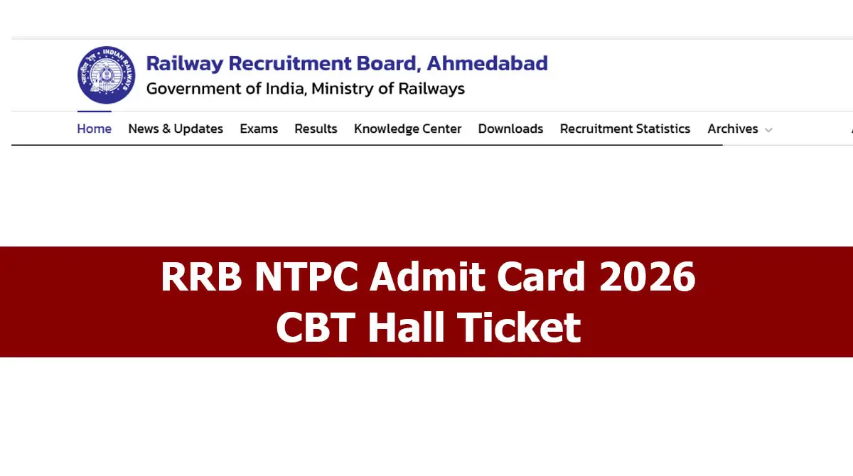 RRB NTPC Admit Card 2026