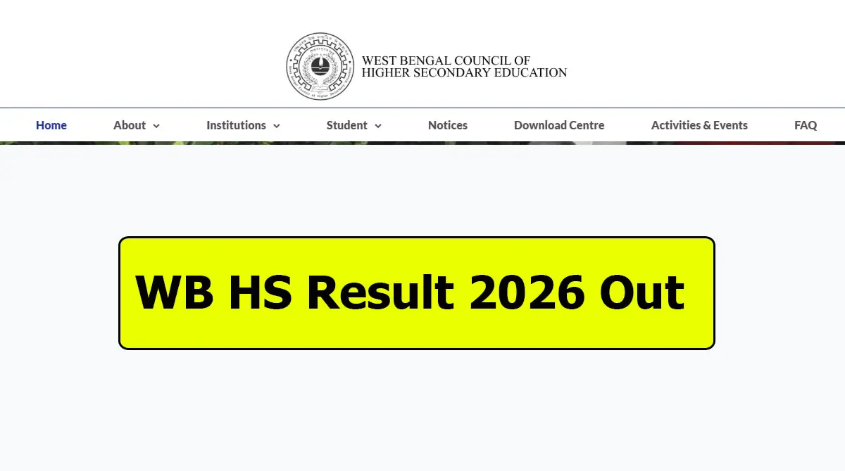 WB HS Result 2026 Out