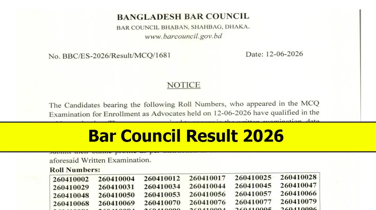 Bar Council Result 2026